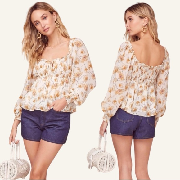 Astr The Label Andromeda Floral Blouse Size Medium - Picture 1 of 8